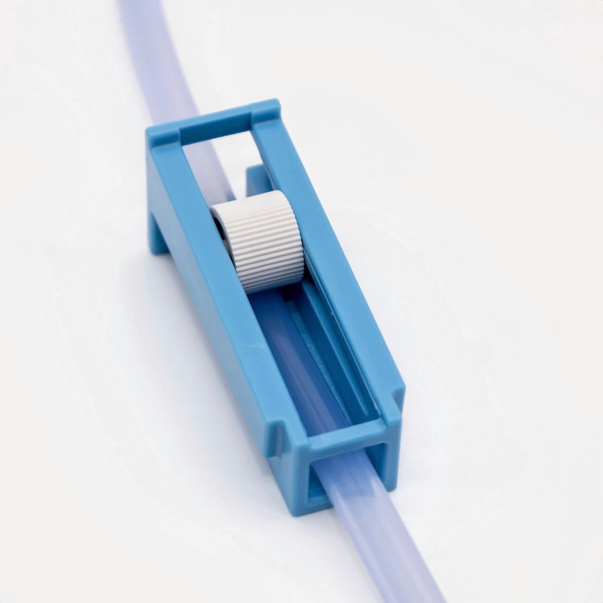 Durchflussregler mit Rollrad in Nahaufnahme