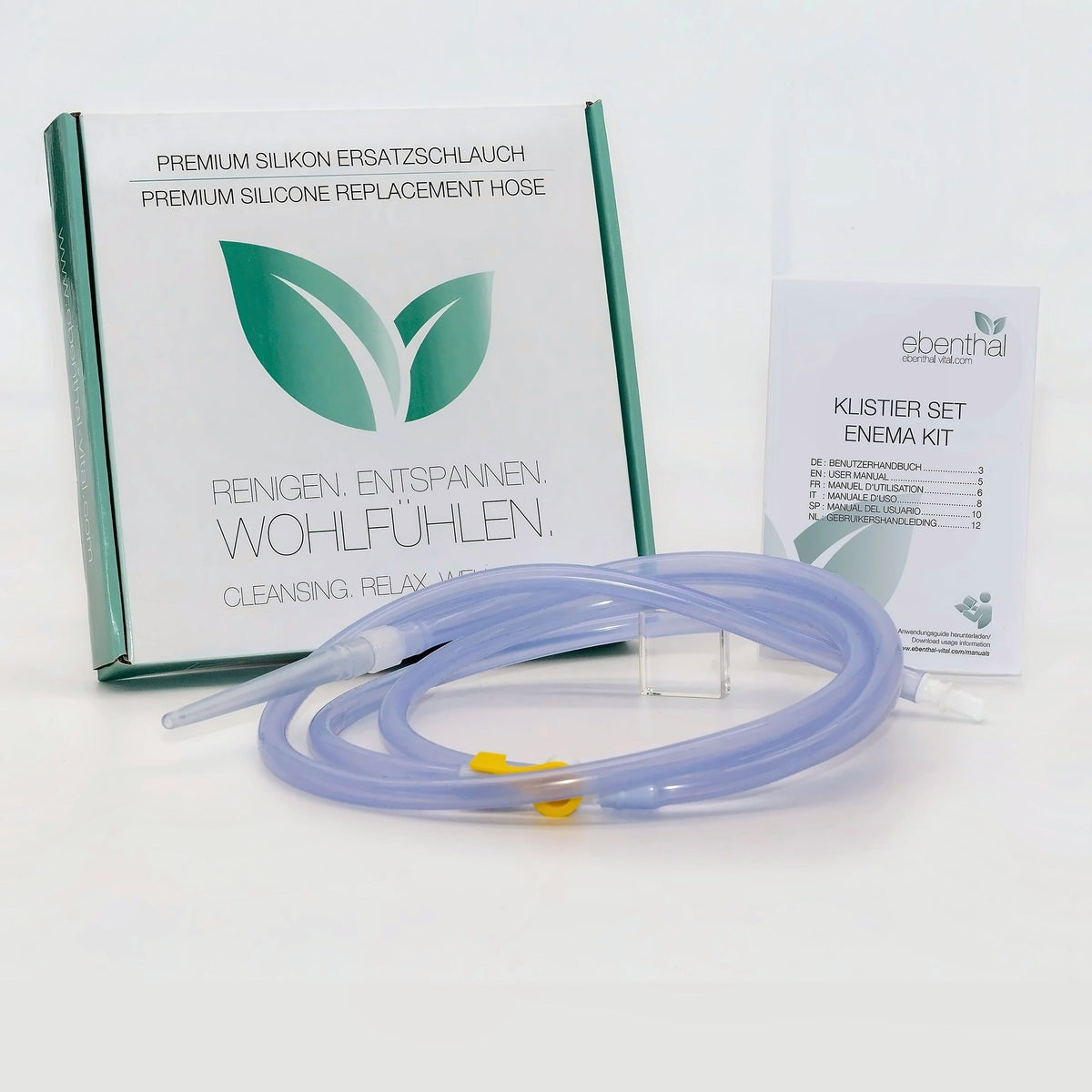 Silikon-Ersatzschlauch 2 m mit Verpackung und Benutzerhandbuch
