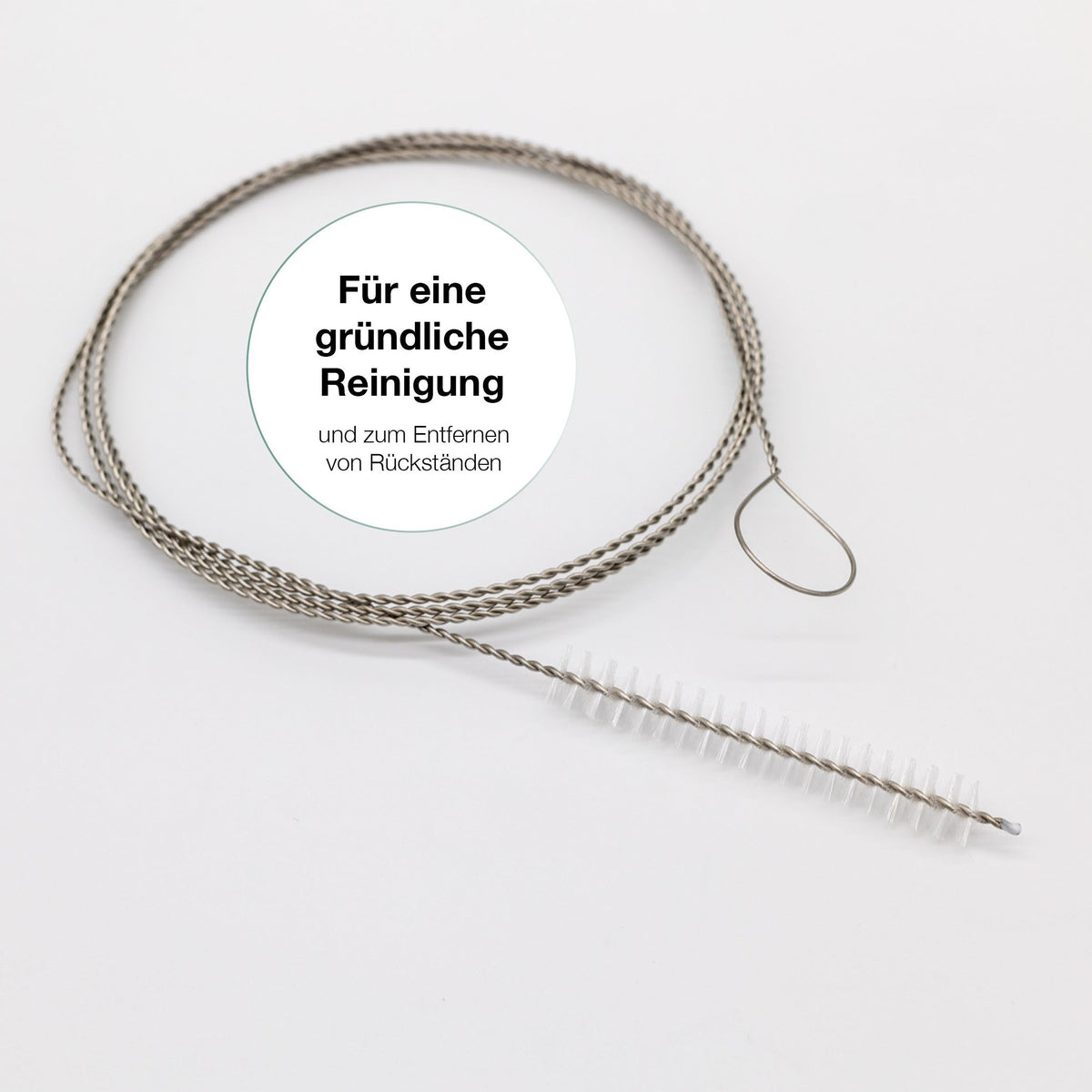 Lange Schlauchbürste zum Reinigen des Silikonschlauchs